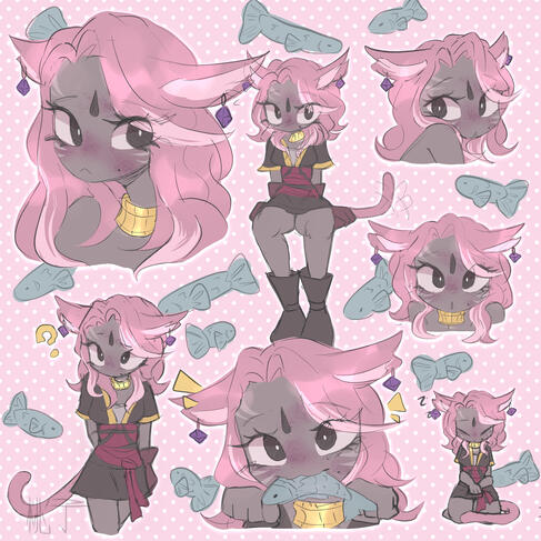 A character design based on my FFXIV protagonist.