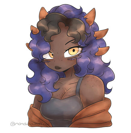 Results from an ArtFight - An online event where you "attack" strangers to earn points by drawing their original characters as a surprise.