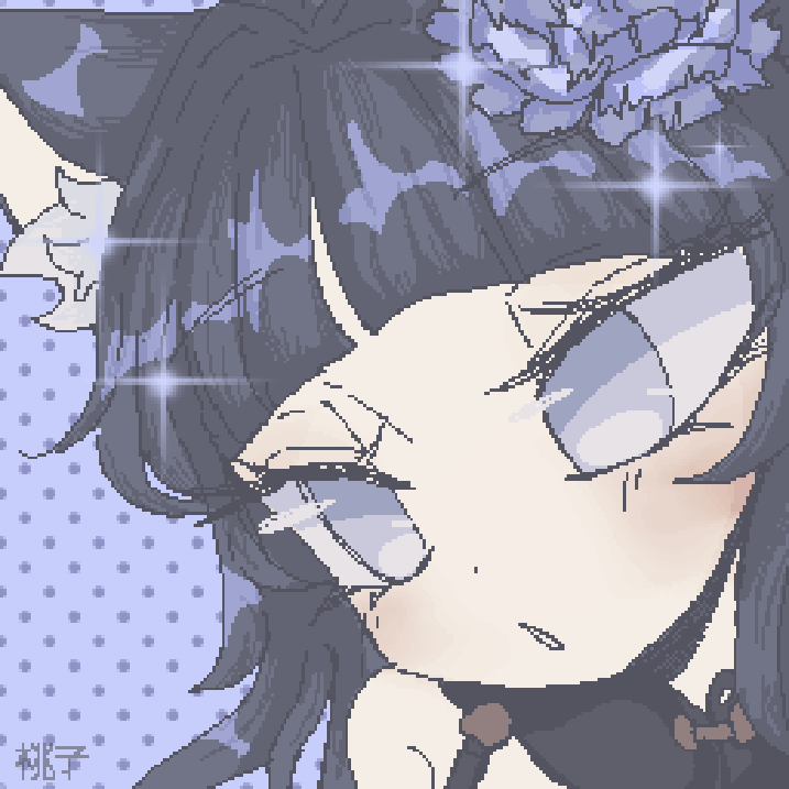 Customer requested an animated pixel profile picture of their original character.